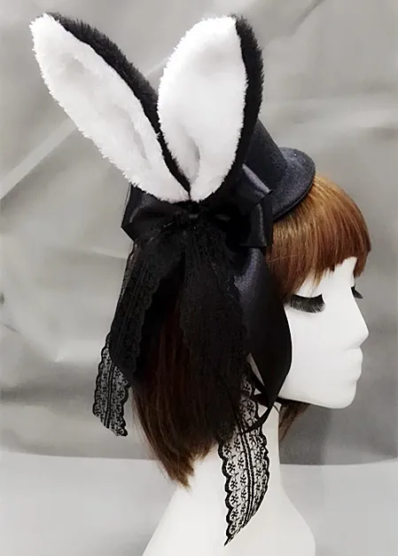 Mini Top Hat Rose Flower Headband Red Black Feathers Cap Fancy Costume Accessory