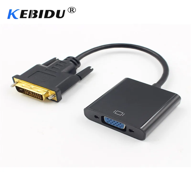 Кабель адаптер Kebidu DVI VGA 1080P для ПК настольного компьютера ноутбука|dvi to|dvi to vgadvi vga