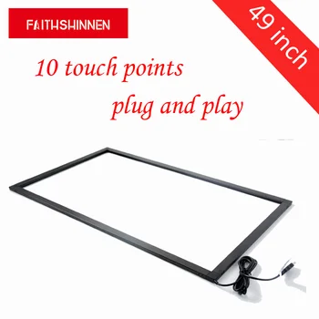 

10 points sunlight proof touch overlay 49 inch ir touch screen frame