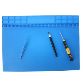 

1 PC 35x25cm Heat-resistant Soldering Station Mat Silicone BGA Insulation Pad Repair Tool Maintenance Platform 4 Color