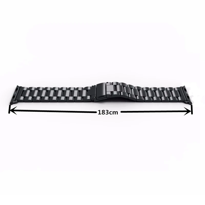 ALANGDUO Нержавеющая сталь ремешок для наручных часов Apple Watch версии 4/3/2/1 Замена