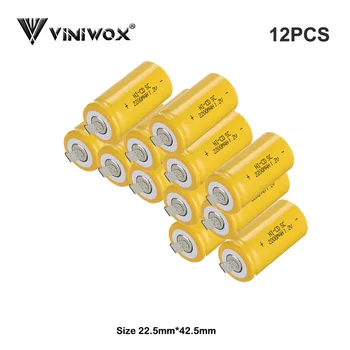 

2200mAh SC 1.2V Ni-CD Rechargeable Battery Cell Power Tool Battery Subc Cells For Makita Bosch iRobot Cleaner Electrical 2.2Ah