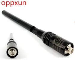 Oppxun opx-774 Antenne SMA-F УКВ телескопическая раза na774 Dual Band Телевизионные антенны для Baofeng Радио UV-5R UV-82 GT-3 двухканальные рации