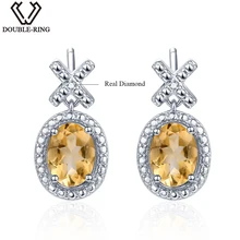 DOUBLE-R 1.7ct натуральный аметист драгоценный камень серьги серебро 925 с камнями серьги-женские серьги-висячие бижутерия серьги серьги серебро серьги круглые