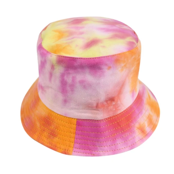 FOXMOTHER Новые разноцветные граффити галстук краситель ведро шляпы хип хоп Спорт на открытом воздухе Лето Рыбалка Gorros boonie шляпа шапки мужские и женские - Color: Pink