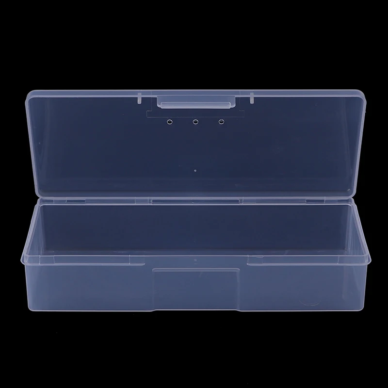 19.5x7.5x4cm Rectangular Plastic Clear Storage Box Jewelry Container Case Bead Organizer Case