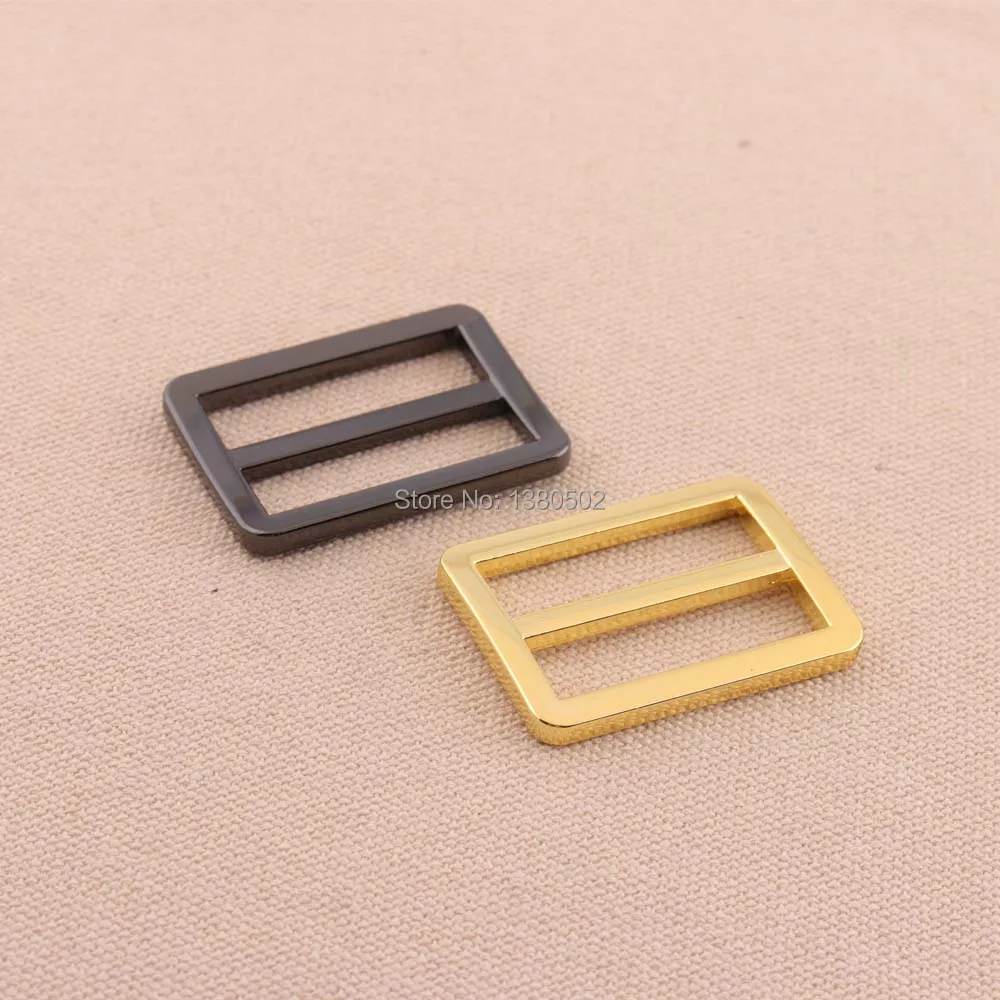 

6PCS/lot black and gold color Slider Tri Glide Adjustable Buckles for Backpack Straps Webbing garment