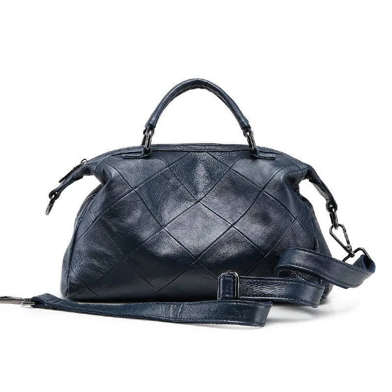 

Nature Cow Leather Women handbags 2019 Vintage Genuine Leather Women Shoulder Bag Brand Designer Ladies Cowhide totes female