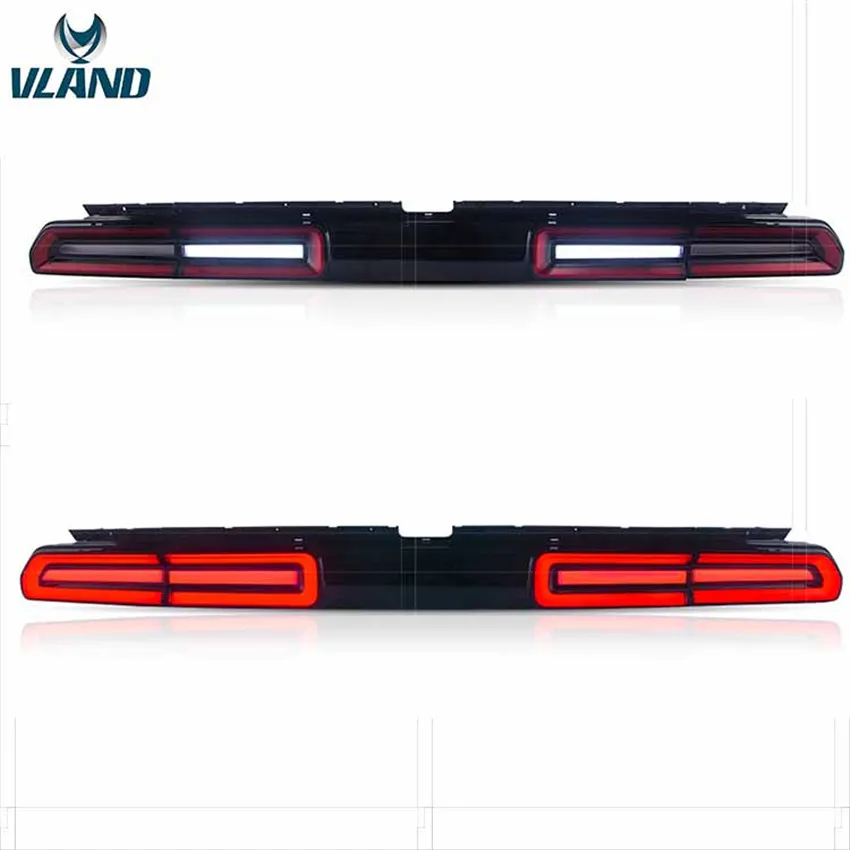 

VLAND Factory car accessories Tail lights for Challenger 2008 2010 2014 with sequential indicator +DRL+Reverse+Brake