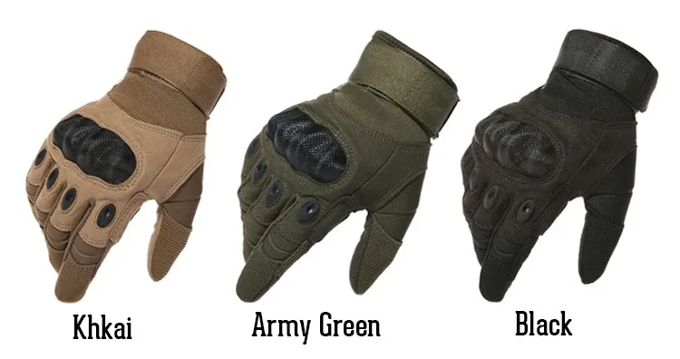 Army Gear Tactical Gloves Men Full Finger SWAT Combat Military Gloves Militar Carbon Shell Anti-skid Airsoft Paintball Gloves