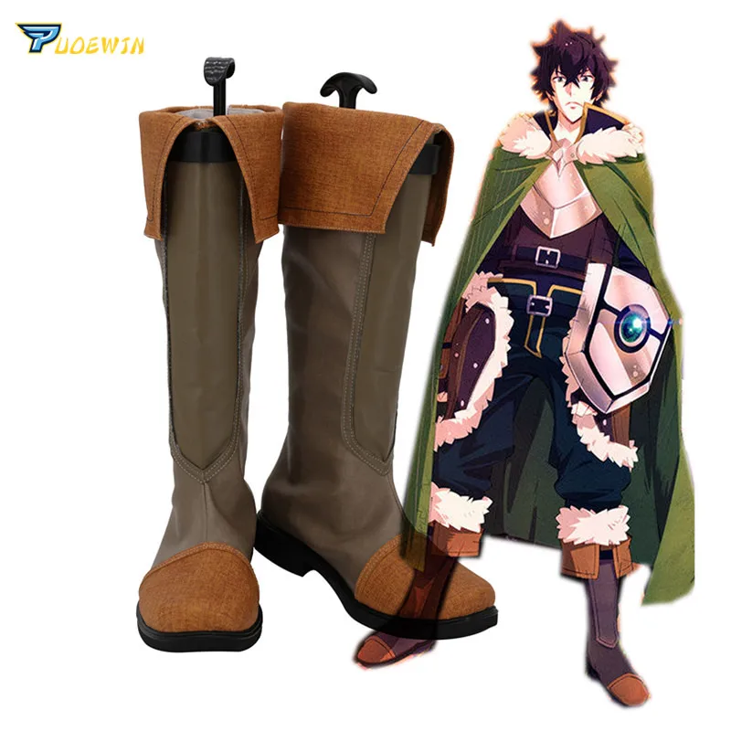 Обувь для косплея The Rising of the Shield Hero Naofumi Iwatani коричневые ботинки на заказ|Туфли| |