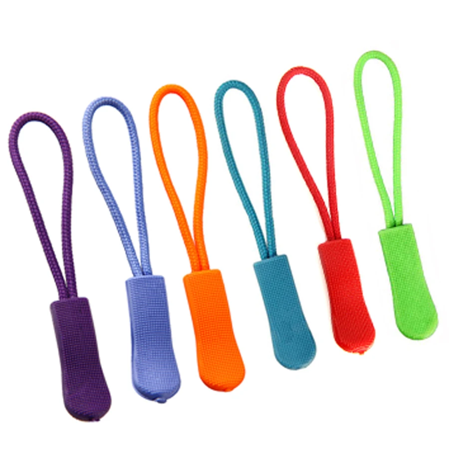 6pcs Zipper Pull Puller End Fit Rope Tag Fixer Zip Cord Tab Replacement ...