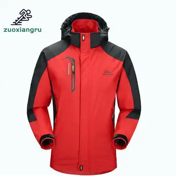 

New Spring Autumn Mens Softshell Hiking Jackets Male Outdoor Camping Trekking Climbing Fishing Coat For Waterproof Windproof