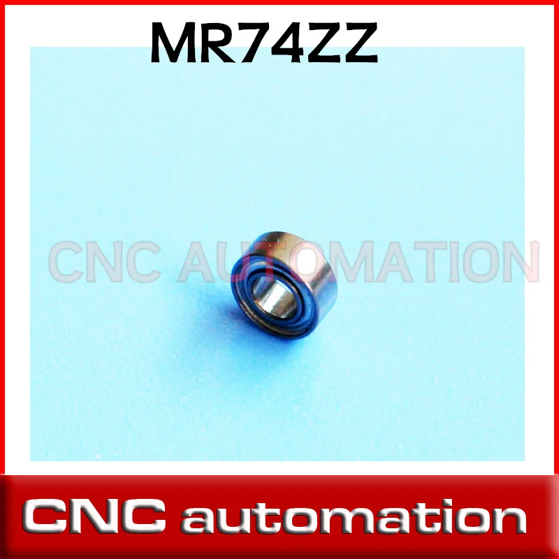 

2pcs MR74 ZZ 4*7*2.5mm chrome steel deep groove bearing radial shaft MR74ZZ