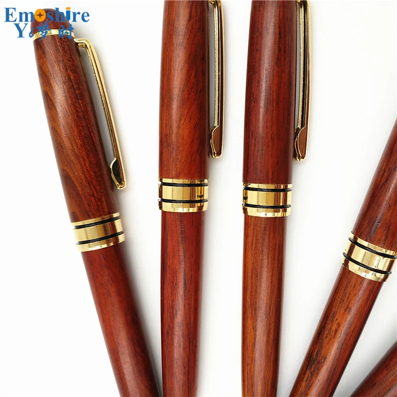 Classic Brand Wood Roller Ball Pen Luxury Ballpoint Pen For Business Writing Gift Office School