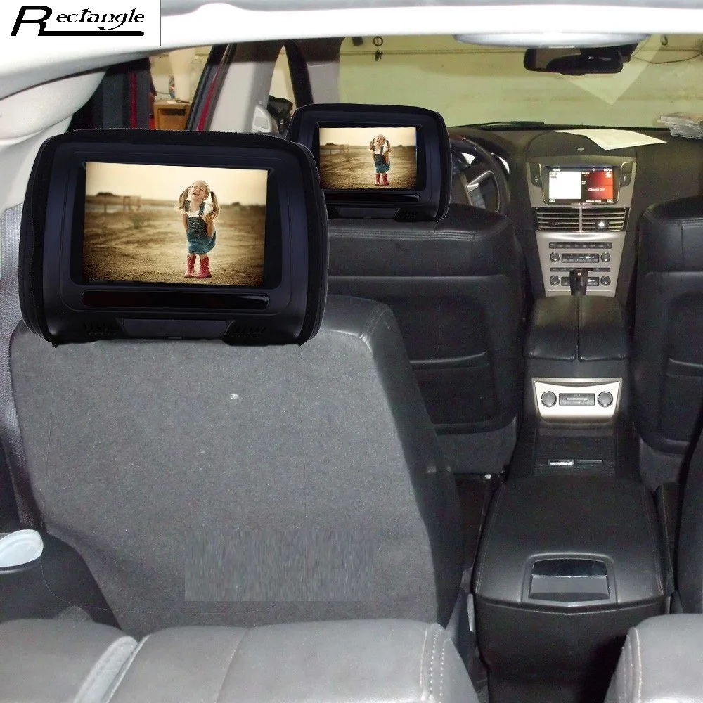 XD783 Car Headrest DVD Player LCD Screen Car Pillow Player Backseat