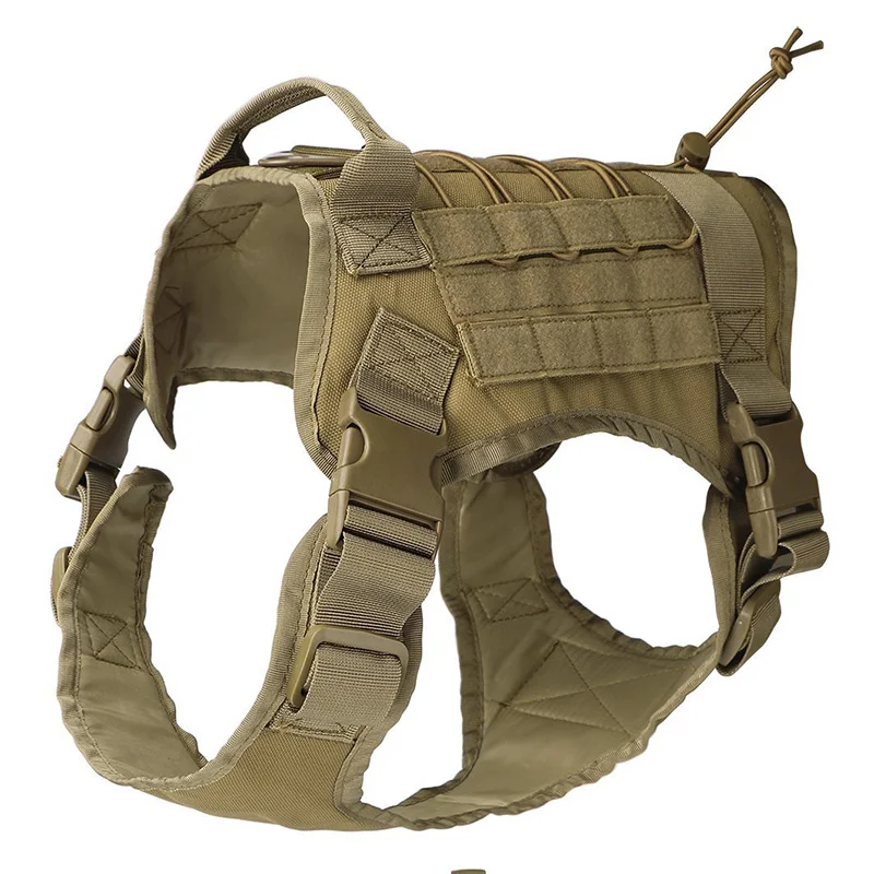 Nylon Pet Dog Vest Harness Sets Outdoor Tactical Training Dog Clothes For Medium Big Hunting Dog Pitbull Bull Terrier Rottweiler4