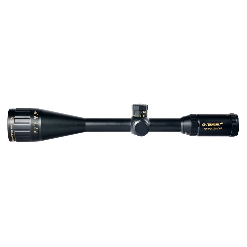 KANDAR Gold Edition 6-24x50 AOME стекло гравированное Mil-dot Сетка фиксирующий прицел охотничий прицел тактический оптический прицел