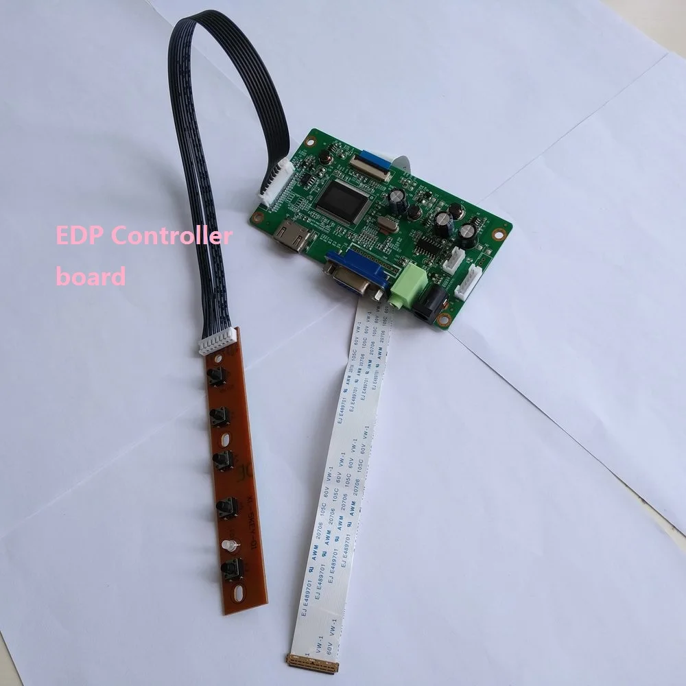 Для HB140WX1-411 HDMI DIY 30Pin lcd драйвер комплект VGA 1366X768 EDP светодиодный 1" экран дисплей монитор-контроллер доска