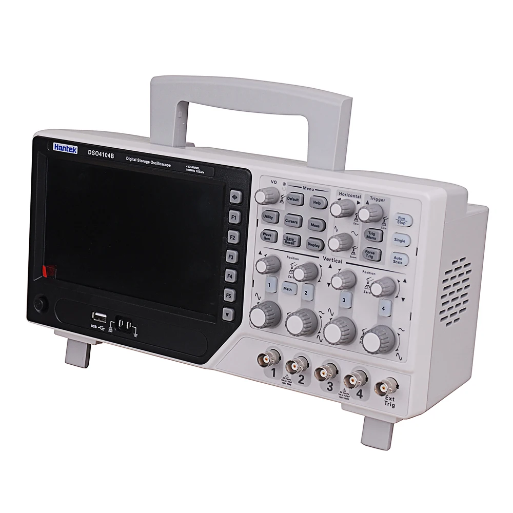 Осциллограф Hantek DSO4104B 100 МГц 1GS/s 4CH EXT DVM USB PC LCD Генератор Функций автоматического