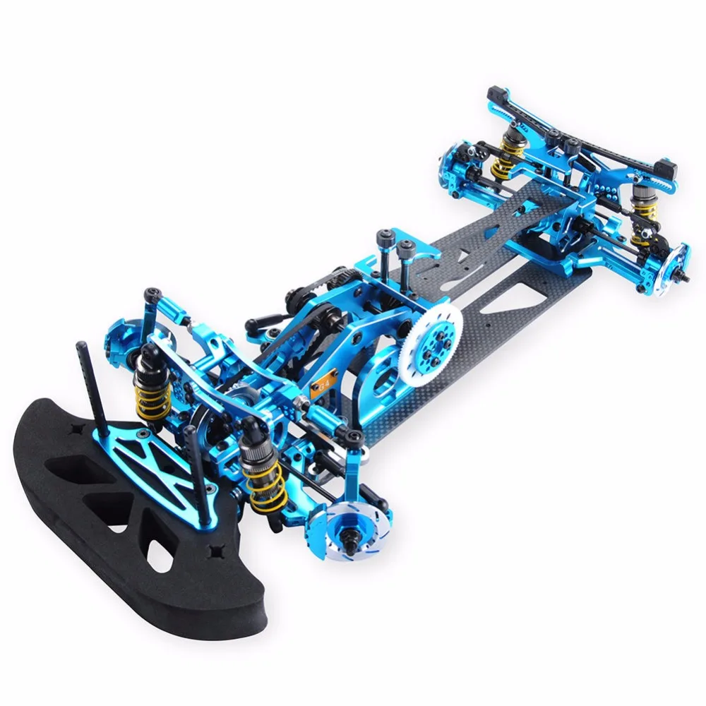 Красный/синий/черный 1/10 RC гоночный автомобиль аксессуары сплав Карбон 4WD Дрифт модель автомобиля привод Shft рама комплект шасси G4 для электромобиля