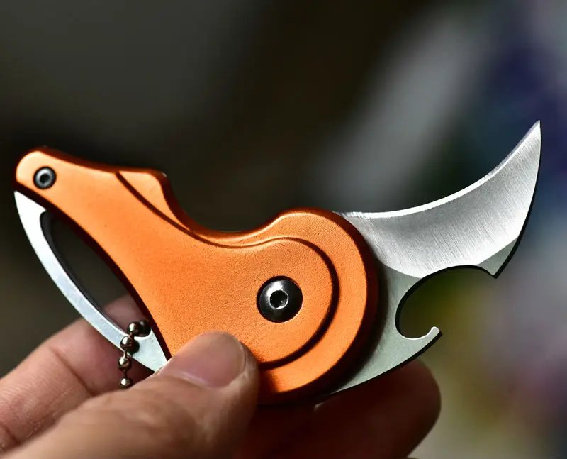 NEW MARS MADAM 440C Steel Multi Functional key chain knife Folding