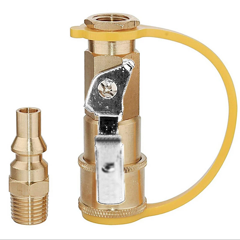 1/4 &quotзапорные клапаны и мужской RV пропан Быстрое Подключение адаптер Комплект