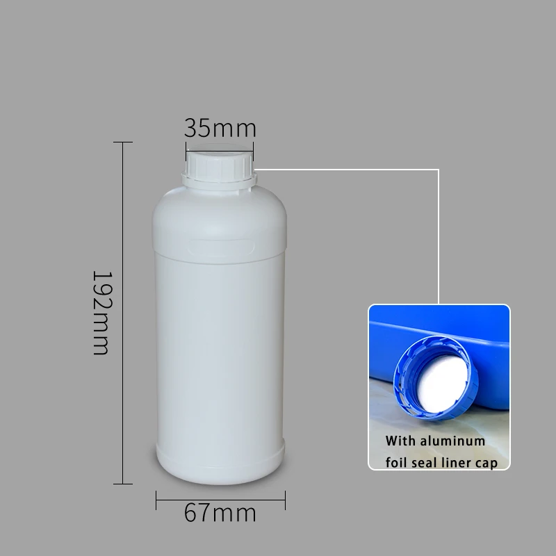 5 шт пустые пластиковые бутылки 500 мл круглый контейнер для хранения косметики/жидкости/молока/удобрения прочный ПЭНД бутылка - Цвет: 4