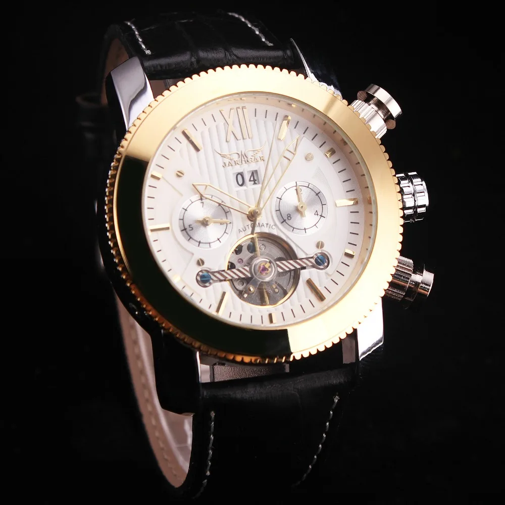 Leather Tourbillon Multi-function Watch