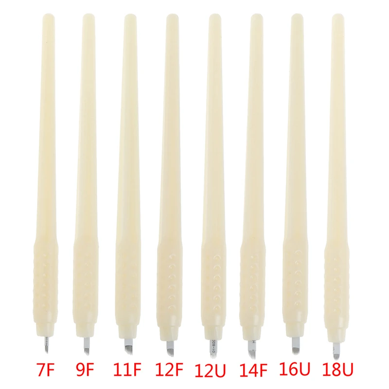 

1Pcs Pro Disposable Microblading Manual Pen With Needle Permanent Makeup U Blades Tattoo Cartridge Needles Eyebrow Tattoo Pen