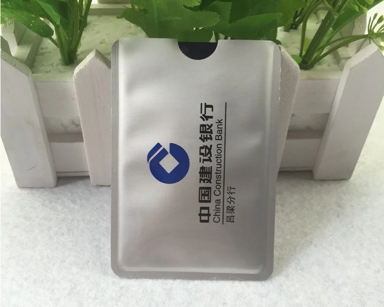 5000 шт оптом RFID карта защищенная RFID Блокировка рукав против сканирования ID защита печать клиент LG