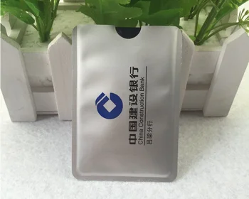 

Free shipping 5000pcs Wholesale RFID Card Protected RFID Blocking Sleeve Anti Scan ID Protection printing customer LG