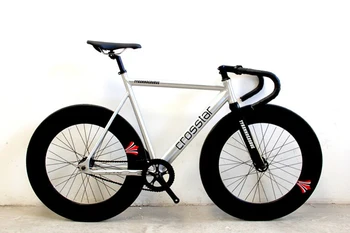 

Fixie Bike Urban Track Bike frame with Carbon Fiber Fork 90mm RIM road bicycle Fixed Gear Bike single speed bike