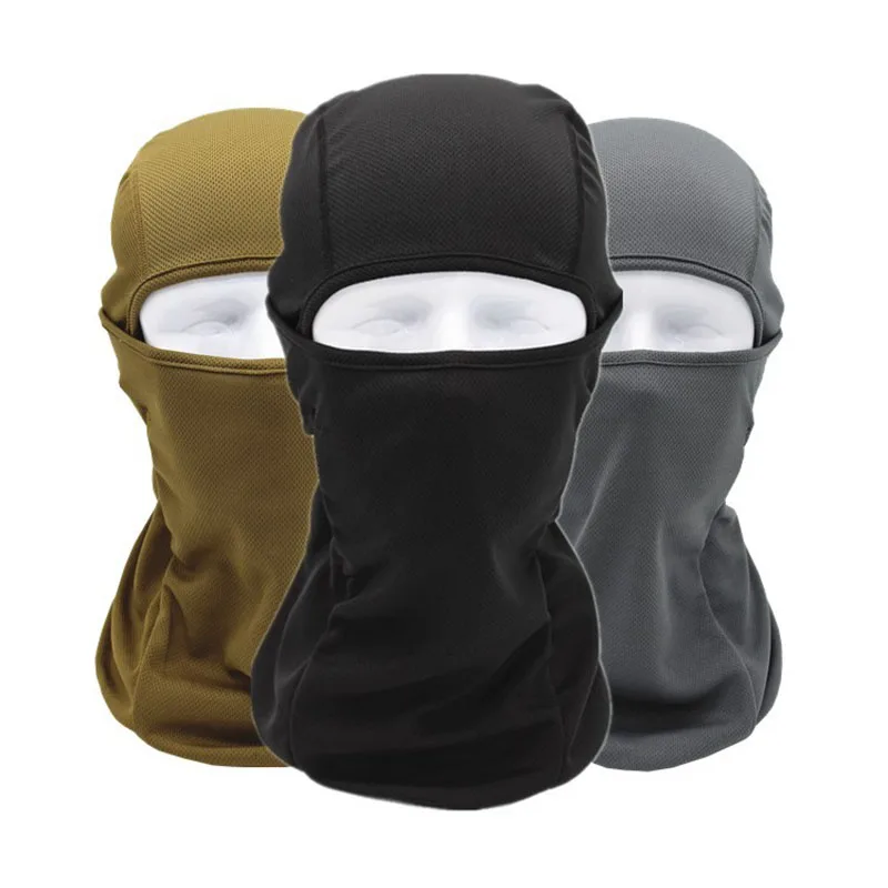 

Full Face Mask Breathable CS Tactical Outdoor Motorcycle Cycling Head Cover Safety Mask Sunscreen Windproof Protection 14 colors