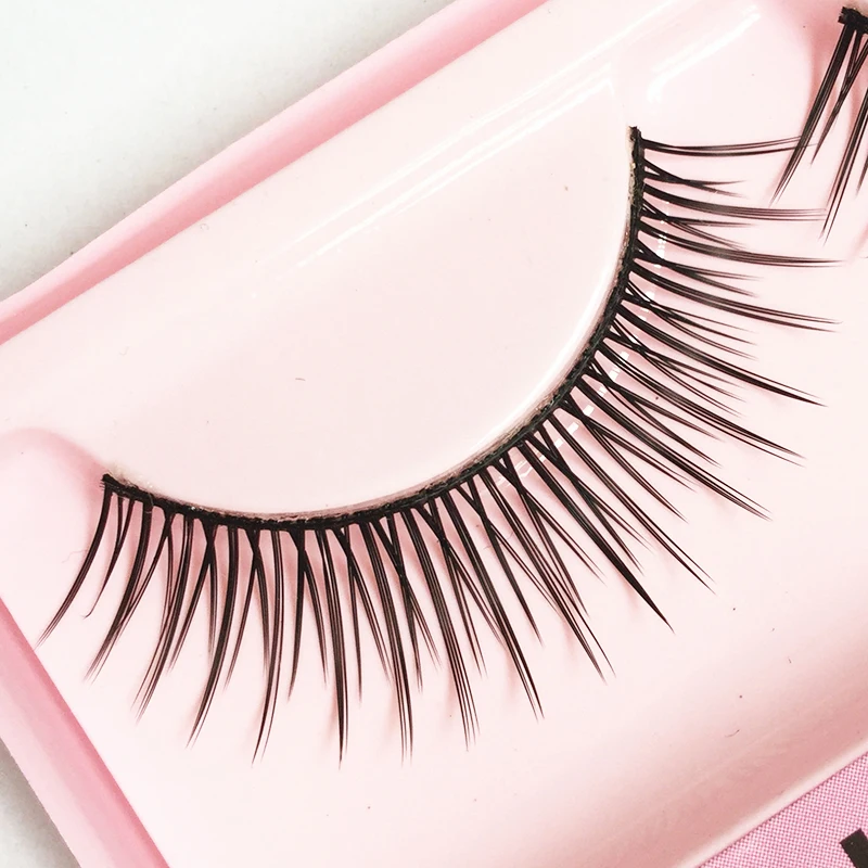 

1 Pair Women False Eyelashes Makeup Tools Cosmetic Cross Fake Eye Lashes for Beauty Handmade Short Lashes Reusable Natural Eye