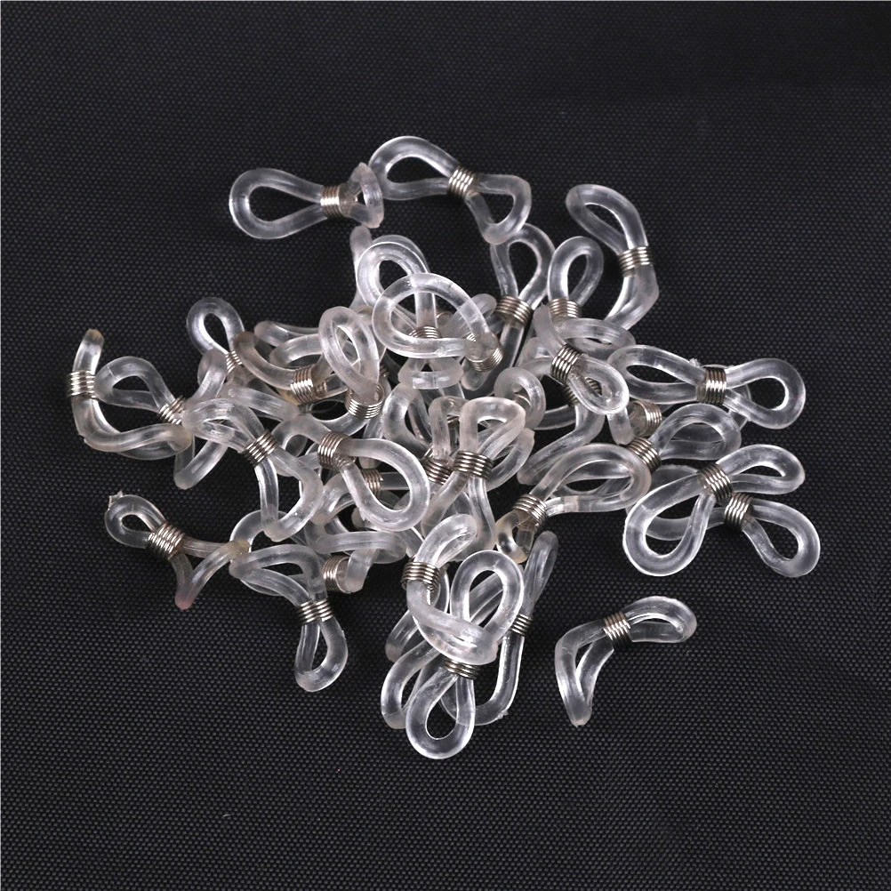 

40pcs/lot Eye Glasses Nose Pads Spectacle Chain Holders Strap Silicone Loop Ends Durable Glasses Rope Eyewear Accessories