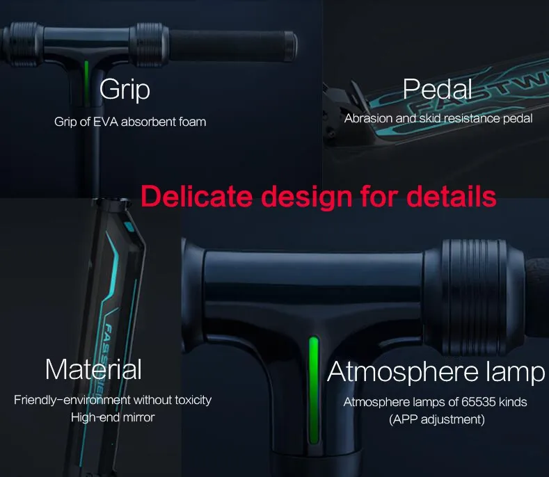 Perfect FastWheel F0 electric scooter adult foldable two wheel hoverboard electric sakteboard kick scooter 13