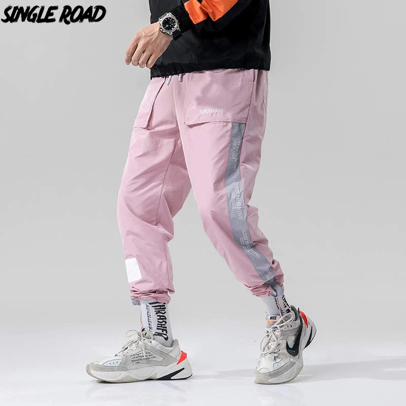 

SingleRoad Men Hip Hop Harem Pants Men 2019 Track Side Striped Trousers Joggers Streetwear Male Fashion Casual Pants Sweatpants