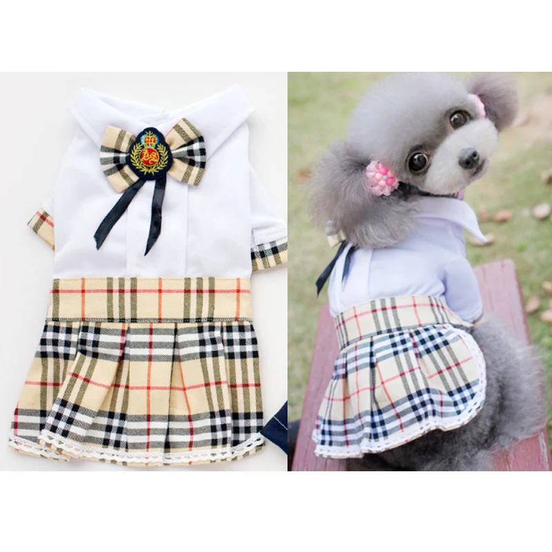 Buy 2017 New Dog Clothes Dress Cute Fashion Short