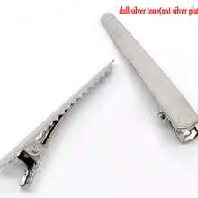 DoreenBeads 50 тусклый серебряный цвет зубцы заколки для волос 5x0,8 см(B11525