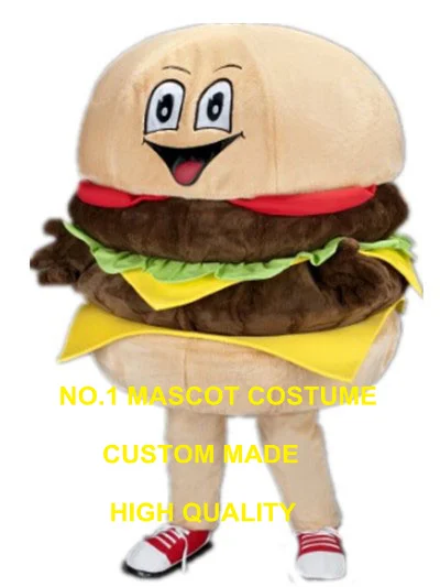 

new Burger mascot costume adult size cartoon ham hamburg hamburger fast food theme anime cosplay costumes carnival fancy 2966