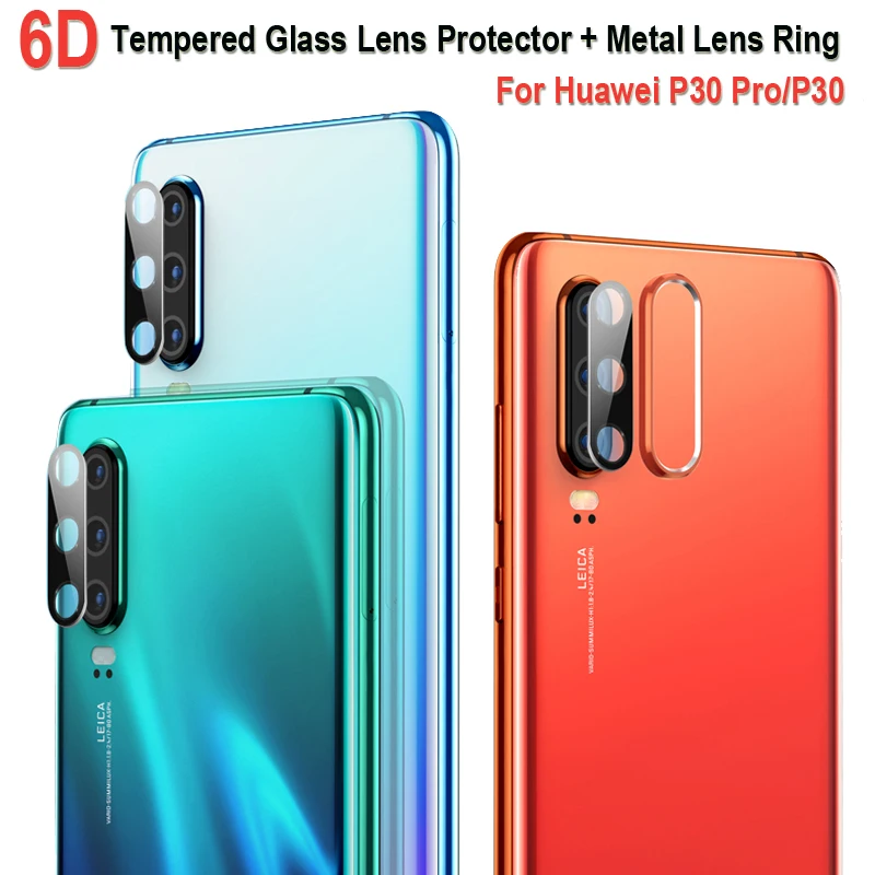 Для huawei P30 Pro защита для экрана камеры+ задняя защита объектива Кольцо чехол для huawei P20 Pro задняя 2 в 1 6D закаленное стекло