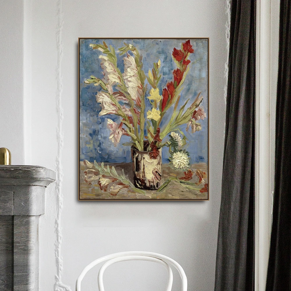

Phoenix flower by Vincent Von Gogh Poster Print Canvas Painting Calligraphy Home Decor Wall Art Pictures for Living Room Bedroom