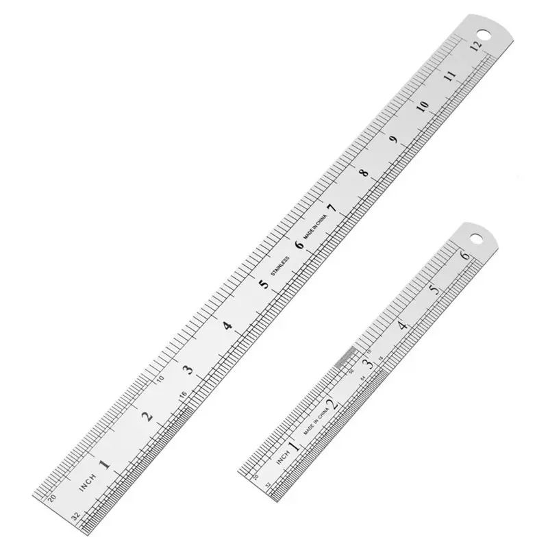 7 x Stainless Steel Engineers 6/"//150mm Double Sided ruler