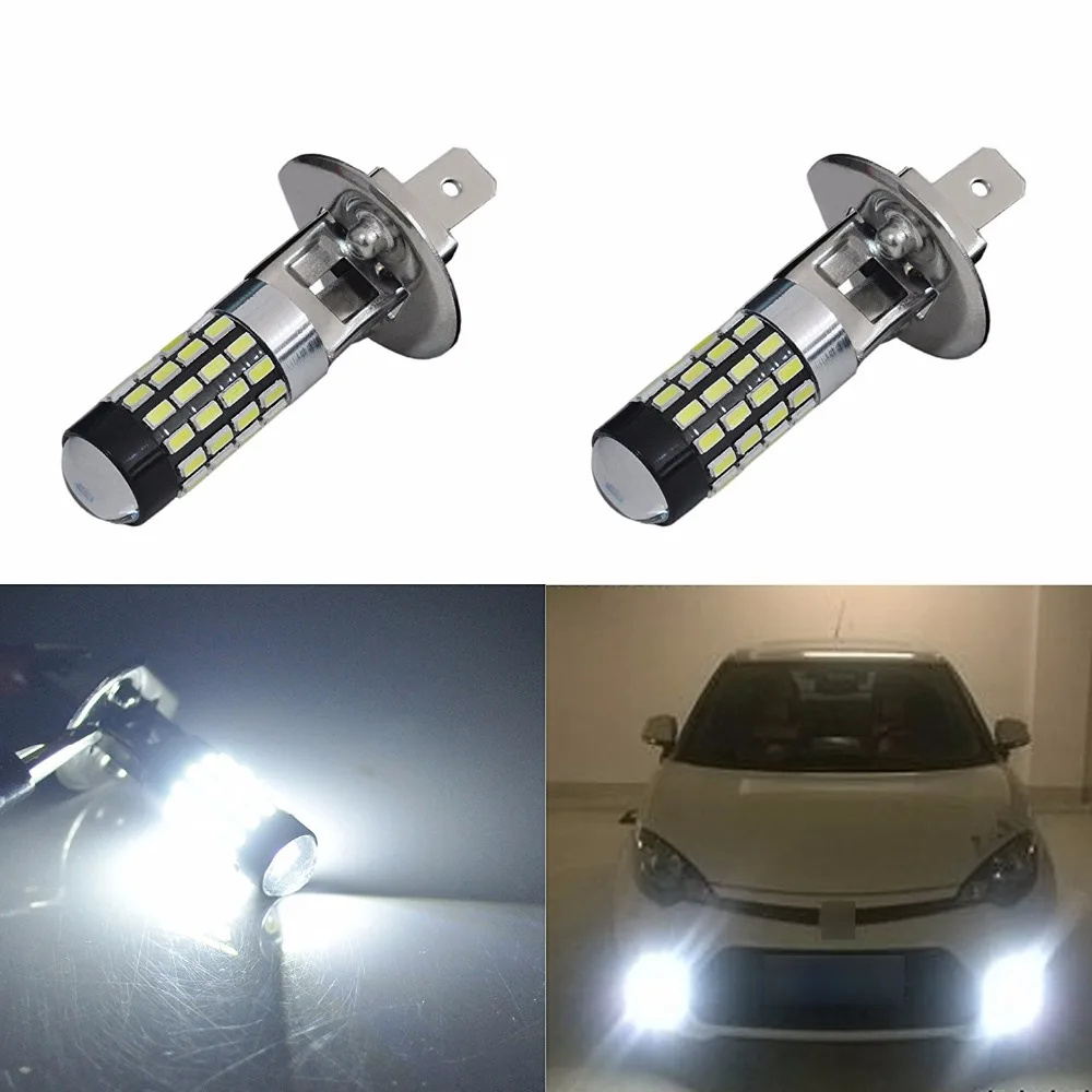 Автомобильные светодиодные лампы AGLINT 2 шт. H1 3014 SMD 54 Универсальный светодиодный