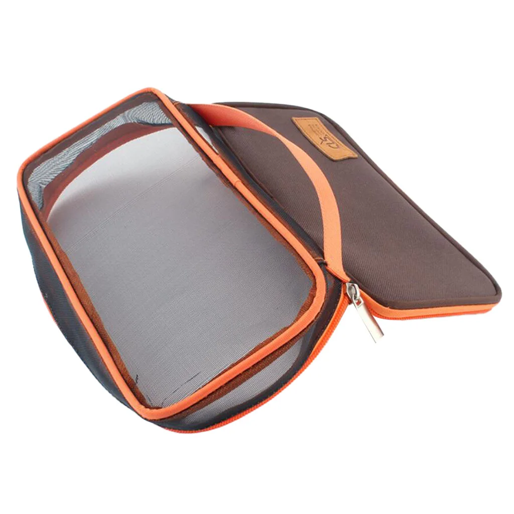 1 Pc Orange Camping Storage Bag for Tableware Cutlery Lunch Dinner Spoon Chopstick Fork Outdoor Travel Picnic Carry Box Holder