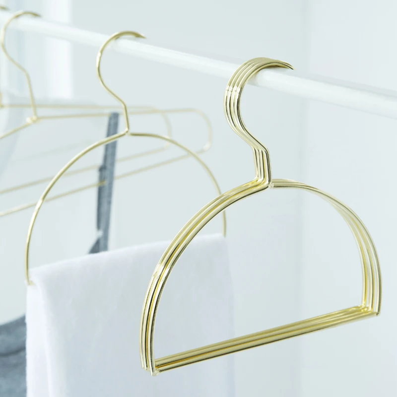 

Nordic style Rose Gold Iron Semicircle Shape Hangers Wall Hook Storage Rack Home Organizer Decor Tool For Clothes Tie Towel