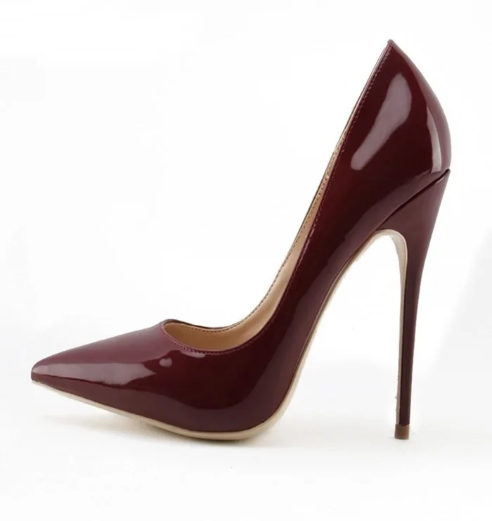 

Fashion Women High Heel Shoes Sexy Pointed Toe Stilettos Thin Heels Pumps Leather Party Shoes Spring Large Size Pump Free Ship