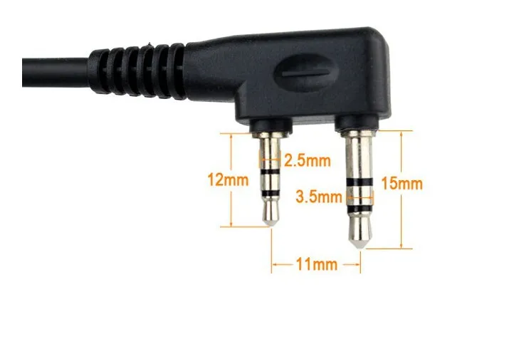 Mini Speaker Mic Waterproof Handheld Microphone for Kenwood TK3107 3207 BAOFENG UV 5R Walkie Talkie 5