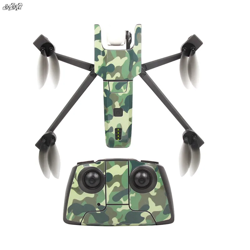 

for parrot ANAFI drone Sticker Body shell Remote Control battery PVC Sticker RC Quadcopter Accessories Camouflage Black